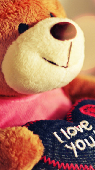 Teddy bear pink shirt heart 3 - a teddy bear free wallpaper