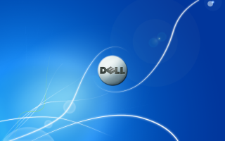 Dell logo blue sky balloon - a dell logo free wallpaper