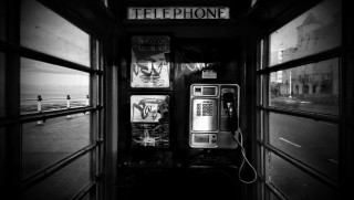 Telephone booth wall ground telephone - ashcan school free wallpaper