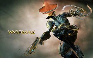 Sci fi character hat gun - warframe armor free wallpaper