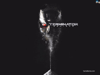 Terminator robot red eye black - a red eye free wallpaper