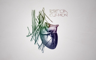 Heart hanging string drawing illustration - a string free wallpaper