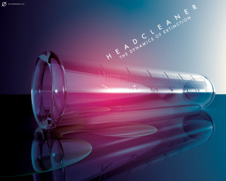 Futuristic glass object red light - an gyeon free wallpaper for desktop