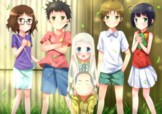 Young people group fence grass - a green plant free wallpaper