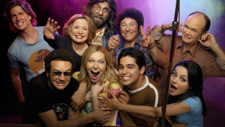Group photo microphone posing together - renaissance free wallpaper