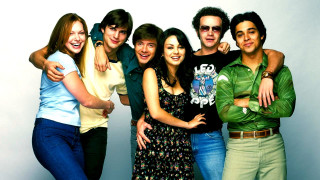 Group people posing arms around - a picture together free wallpaper