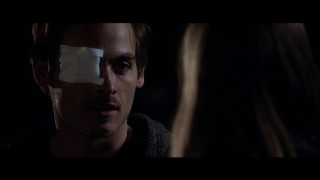Man bandaged eye patch woman - neoplasticism free wallpaper