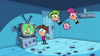 Cartoon character watching television background - a television screen free wallpaper