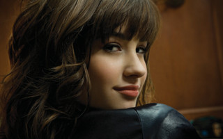 Woman long hair black jacket 18 - visual art free wallpaper