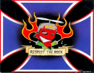 Cartoon character sword banner respect - the rock free wallpaper