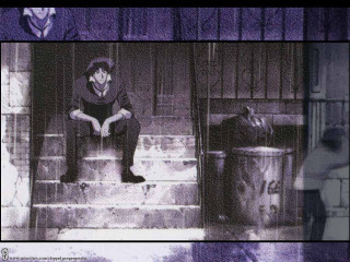 Man sitting woman standing trash - ashcan school free wallpaper