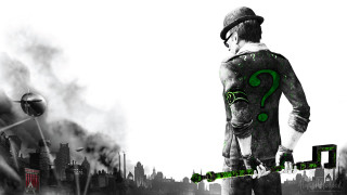 Man suit skateboard city skyline - a skateboard in front free wallpaper