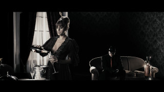 Woman black dress man suit 4 - cedric seaut keos masons free wallpaper