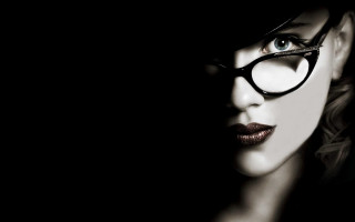 Woman glasses darkbackground dirckcrabeth filmnoir - glass free wallpaper