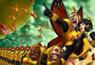 Cartoon yellow costumes giant bird - craola free wallpaper