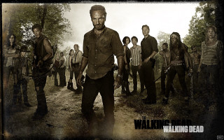 Group man gun walking away - his hand free wallpaper