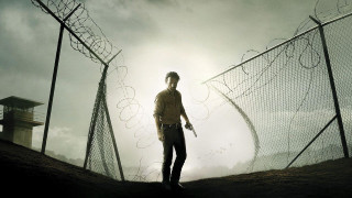 Man holding gun fence barbed - poster art free wallpaper