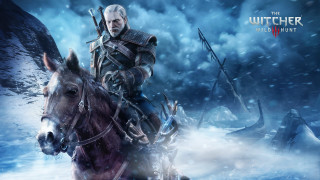 Man riding horse snow bow - a bow free wallpaper