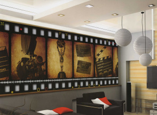Living room movie poster couch - a red pillow free wallpaper