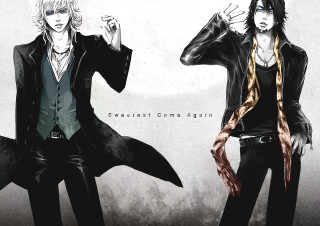 Anime characters standing side by 2 - anime style free wallpaper