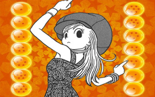 Girl hat dress arms up - sōsaku hanga free wallpaper