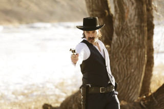 Man hat vest gun pointing - the distance free wallpaper for desktop
