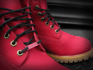 Red boots black laces stepway - new free wallpaper
