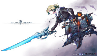 Woman holding giant sword and - a giant sword free wallpaper