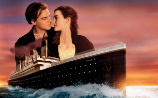 Man woman kissing cruise ship - drew struzan free wallpaper