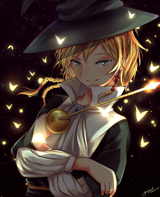 Witch hat wand magic realist - free light wallpaper