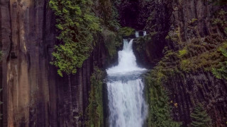 Waterfall green trees rocks woods - anthony s waters free wallpaper