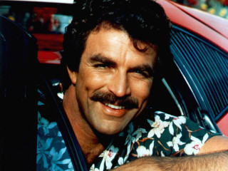 Man mustache car smiling camera - the steering wheel free wallpaper