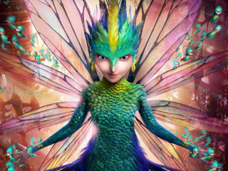 Woman green purple costume butterfly - costume free wallpaper