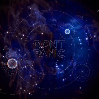 Blue circle space constellation milkyway - beeple free wallpaper