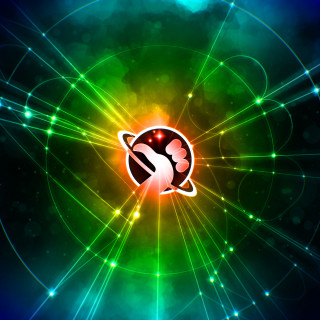 Colorful background space rocket star - bright free wallpaper