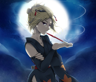 Woman sci fi stick full - ukiyoe free wallpaper