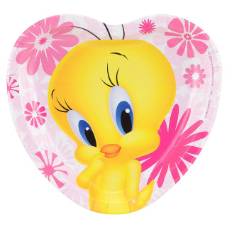 Yellow bird pink heart flower - detail free wallpaper