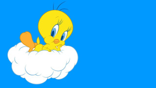 Yellow bird cloud blue sky - cliff childs free wallpaper