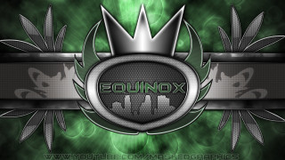 Green background crown banner equinox - modern free wallpaper