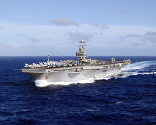 Large ship ocean birds roof - water free wallpaper