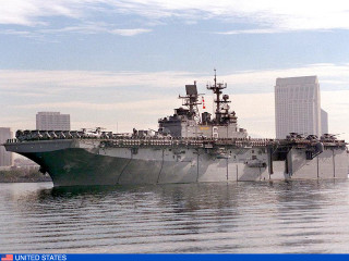 Large ship water buildings sky - building free wallpaper