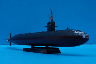 Submarine model blue background flag - lostfish free wallpaper