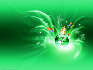 Green background clock stars night - net art free wallpaper