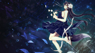 Girl dress flower flying blue - a girl in a dress holding free wallpaper