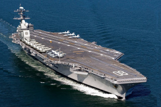 Aircraft carrier boat ocean jets - 100mm free wallpaper