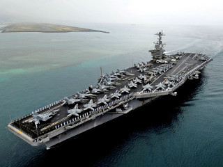 Aircraft carrier ocean island floating - felixkelly free wallpaper for desktop