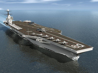 Large ship ocean jet 3d - overhead free wallpaper