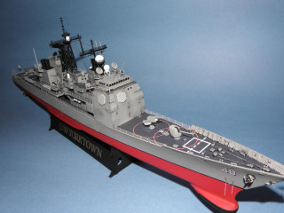 Battleship model blue background red - a black top free wallpaper