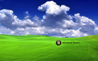 Green field blue sky clouds 91 - a green field free wallpaper