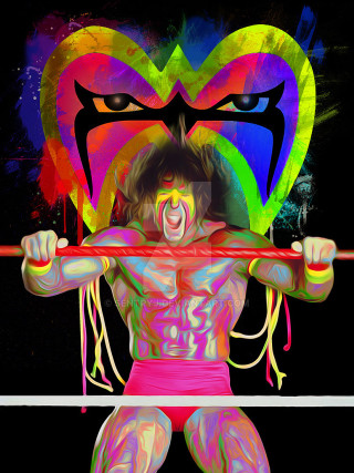 Colorful face man barbell heart - eddie mendoza free wallpaper